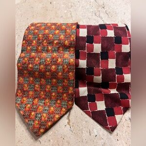 Ermenegildo Zegna and Hugo Boss Italian Made 100% Silk Ties